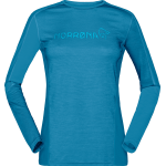 Norr⌀na Women's Falketind Equaliser Merino Round Neck Hawaiian Surf