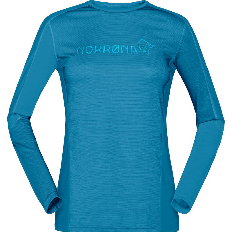 Norr⌀na Women's Falketind Equaliser Merino Round Neck Hawaiian Surf Norr⌀na Women's Falketind Equaliser Merino Round Neck Hawaiian Surf