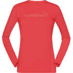 Norr⌀na Women's Falketind Equaliser Merino Round Neck Paprika