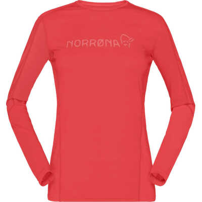 Norr⌀na Women's Falketind Equaliser Merino Round Neck Paprika