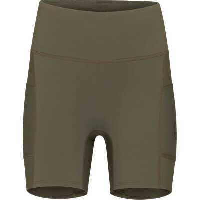Norr⌀na Women's Senja Equaliser Stretch 6'' Tights Olive Night/Caviar