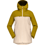 Norr⌀na Women's Svalbard Cotton Jacket Golden Palm/Ecru