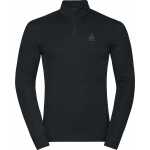Odlo Men's Active Warm ECO Half-Zip Turtleneck Base Layer Top Black