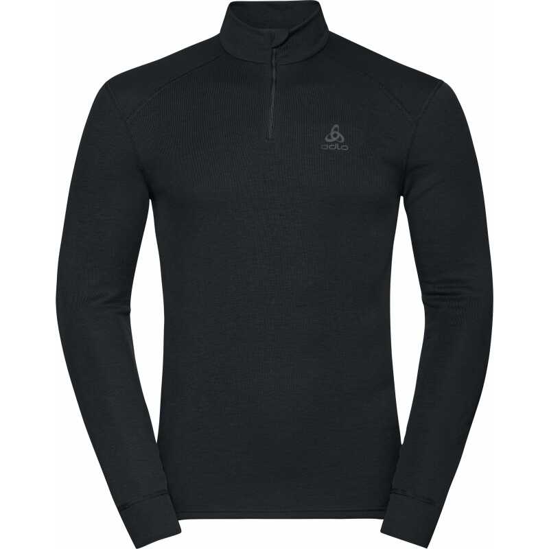 Odlo Men's Active Warm ECO Half-Zip Turtleneck Base Layer Top Black Odlo Men's Active Warm ECO Half-Zip Turtleneck Base Layer Top Black