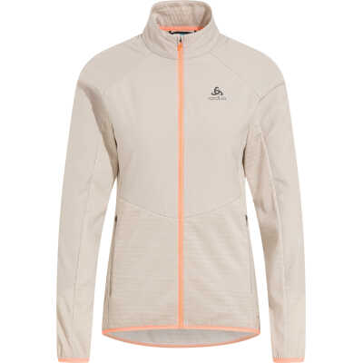 Odlo Women's Run Easy Warm Hybrid Jacket Silver Cloud/Live Wire