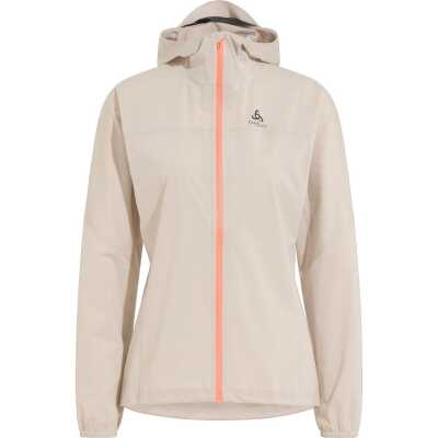 Odlo Women's Zeroweight Waterproof Jacket Silver Cloud/Live Wire