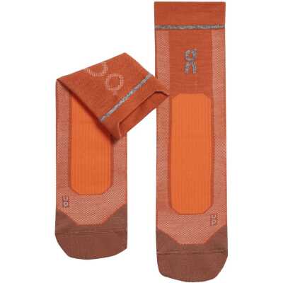 On Men's Merino Ultra Sock Rust - Flame