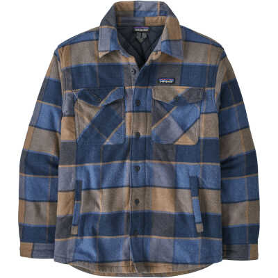 Patagonia Men's Lw Insulated Fjord Flannel Shirt William: Smolder Blue