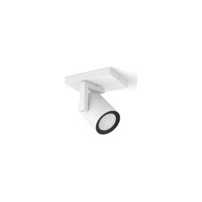 Philips Hue White and Color Ambiance Argenta - Takspotlight - LED-spotlight - GU10 - 4.2 W - klass E - varmt till kallt vitt ljus - 2000-6500 K - vit