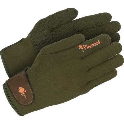 Pinewood Hunters Stretch Extreme Glove Mossgreen/Dark Brown