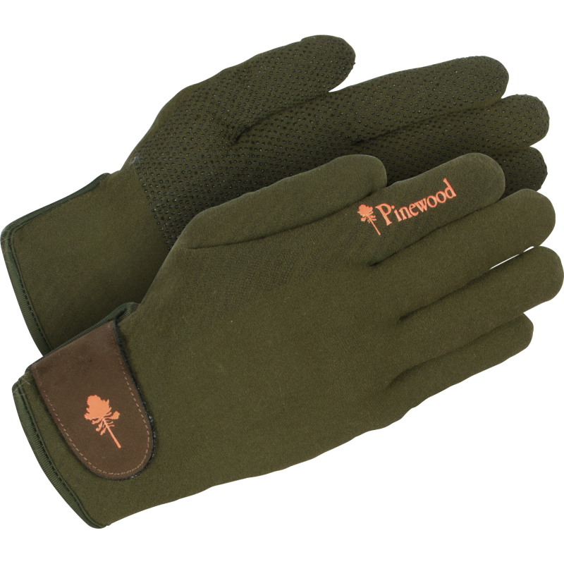 Pinewood Hunters Stretch Extreme Glove Mossgreen/Dark Brown