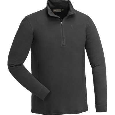Pinewood Men's Abisko Merino Base Layer Half Zip Smoke Black