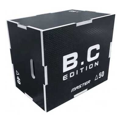 Plyobox Black Plyometric Box Master Fitness 40-50-60 cm