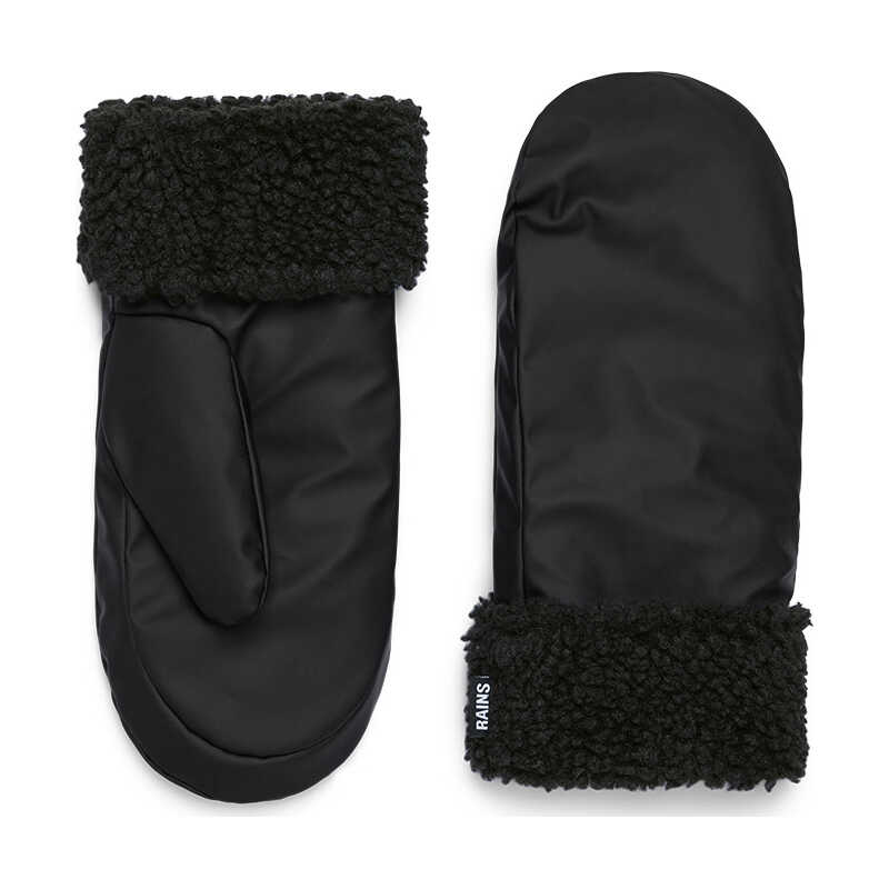 Rains Puffer Fleece Mittens Black Rains Puffer Fleece Mittens Black