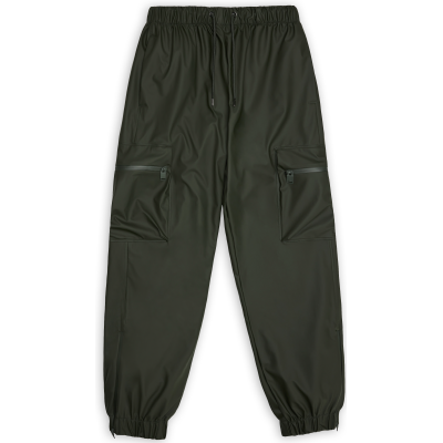 Rains Unisex Cargo Rain Pants Regular W3 Green