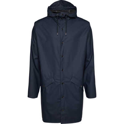 Rains Unisex Long Jacket Navy