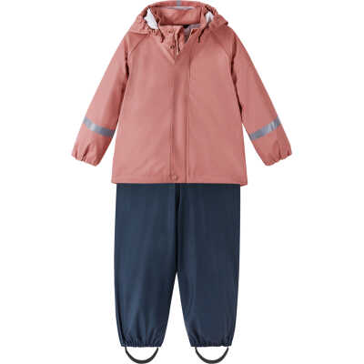 Reima Kids' Rain Outfit Tihku Rose blush