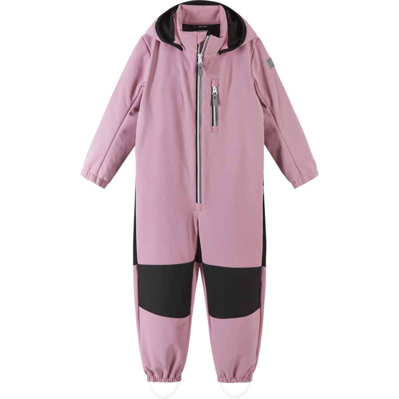 Reima Kids' Softshell Overall Nurmes Grey Pink