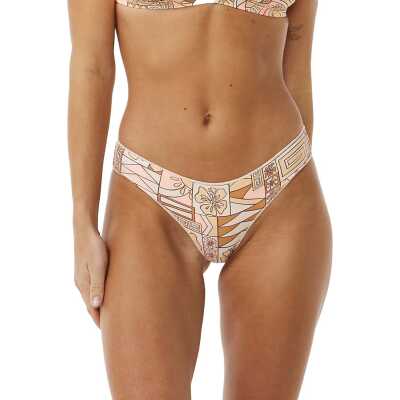Rip Curl Women's Block Party Cheeky Pant Bright Peach