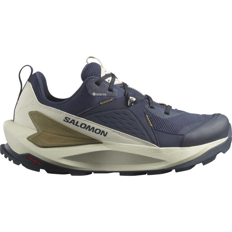 Salomon Men's Elixir GORE-TEX Blue Nights/Almond Milk/Gothic Olive Salomon Men's Elixir GORE-TEX Blue Nights/Almond Milk/Gothic Olive