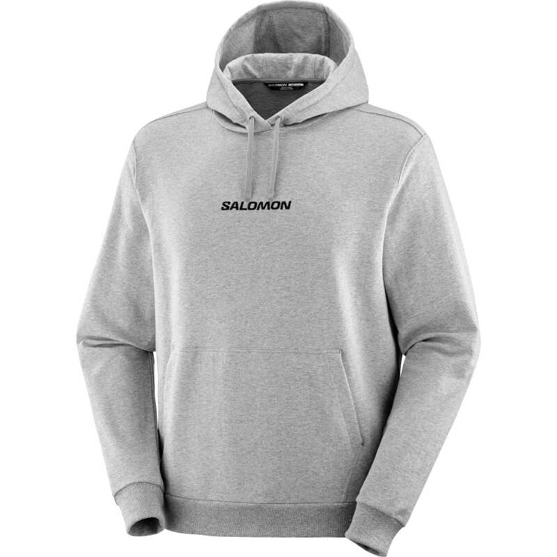 Salomon Men's Logo Pull Over Heather Grey Salomon Men's Logo Pull Over Heather Grey