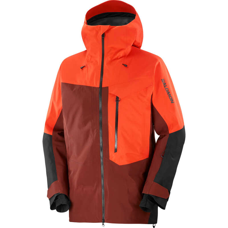 Salomon Men's Moon Patrol GORE-TEX Jacket Cherry Tomato / Rum Raisin / Deep Black Salomon Men's Moon Patrol GORE-TEX Jacket Cherry Tomato / Rum Raisin / Deep Black