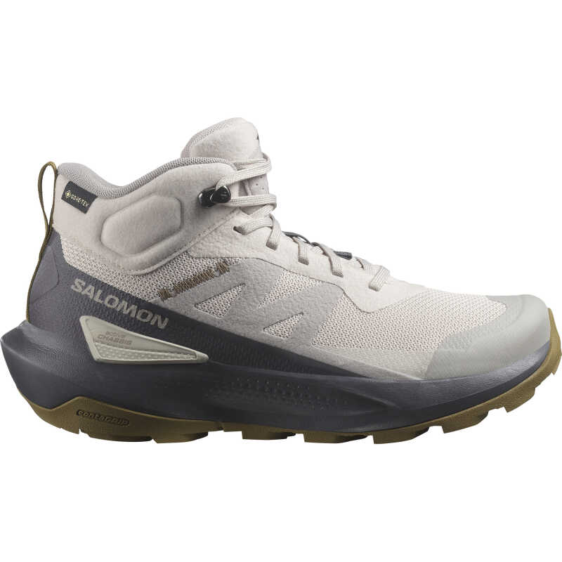 Salomon Women's Elixir Activ Mid GORE-TEX Silver Cloud/Nine Iron/Gothic Olive Salomon Women's Elixir Activ Mid GORE-TEX Silver Cloud/Nine Iron/Gothic Olive