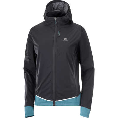 Salomon Women's Light Shell Jacket (2021) Black/Mallard Blue