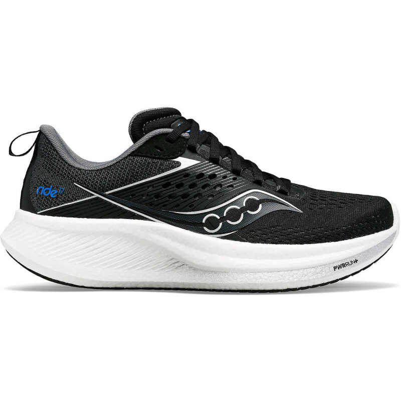 Saucony Men's Ride 17 Black/White Saucony Men's Ride 17 Black/White