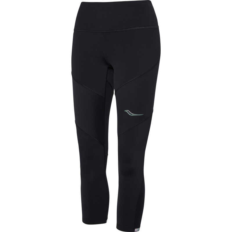 Saucony Women's Time Trial Crop Tight Black