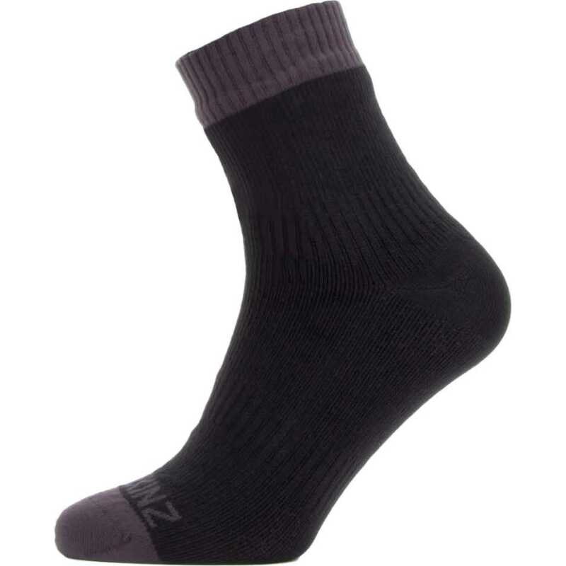 Sealskinz Waterproof Warm Weather Ankle Length Sock Black/Grey