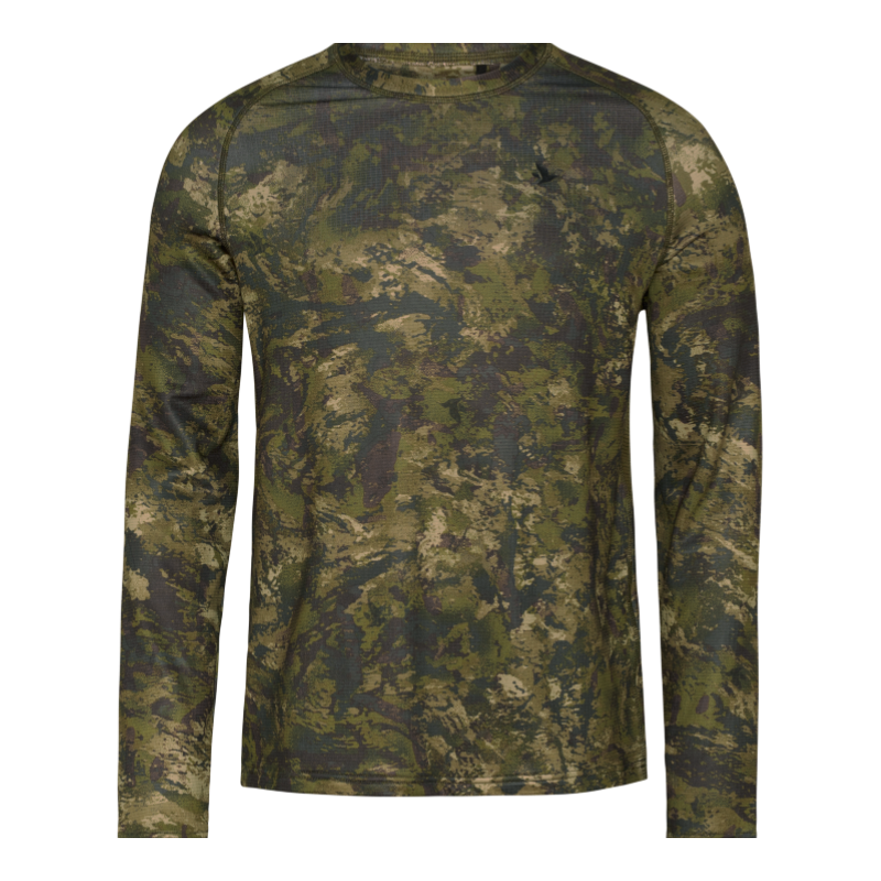 Seeland Men's Active Camo Longsleeve T-Shirt Invis Green