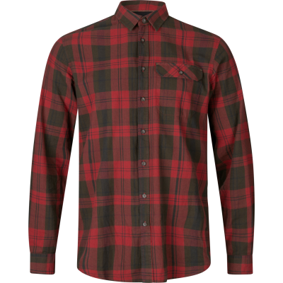 Seeland Men's Highseat Shirt Red Forest Check