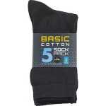 Seger Basic Cotton Sock 5-pack Black