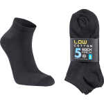 Seger Unisex Low Cotton Sock 5-pack Black