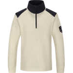 Skogstad Juniors' Hulda Merinoull Blanding Half-Zip White Sand