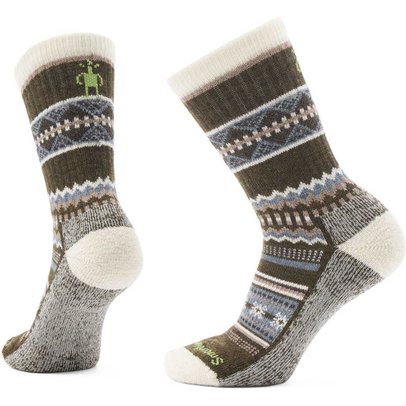Smartwool Men's Everyday Snowed In Sweater Crew Socks Military Olive Smartwool Men's Everyday Snowed In Sweater Crew Socks Military Olive