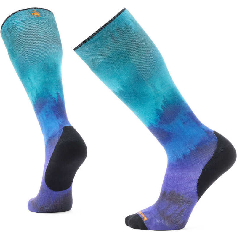 Smartwool Men's Ski Targeted Cushion Compression Print Otc Socks Black