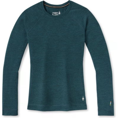Smartwool Women's Merino 250 Baselayer Crew Twilight Blue Heather