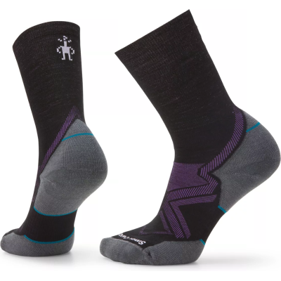 Smartwool Women's Run Cold Weather Targeted Cushion Crew Socks Black