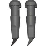 Swenor Widia Pole Tip Rollerskis Gray