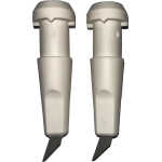 Swenor Widia Pole Tip Rollerskis White