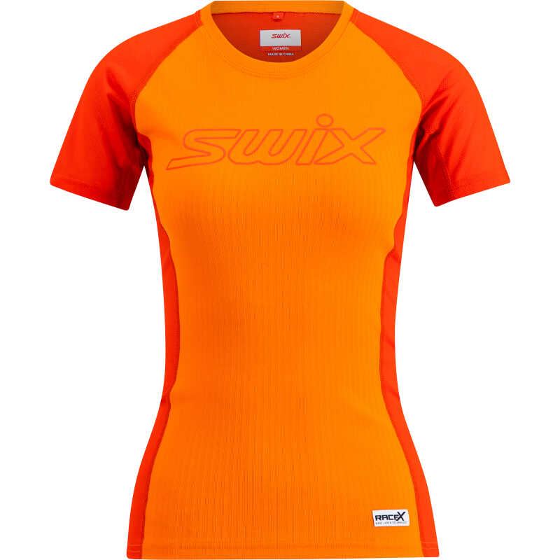 Swix Women's RaceX Light Short Sleeve Sunrise/Fiery Red Swix Women's RaceX Light Short Sleeve Sunrise/Fiery Red