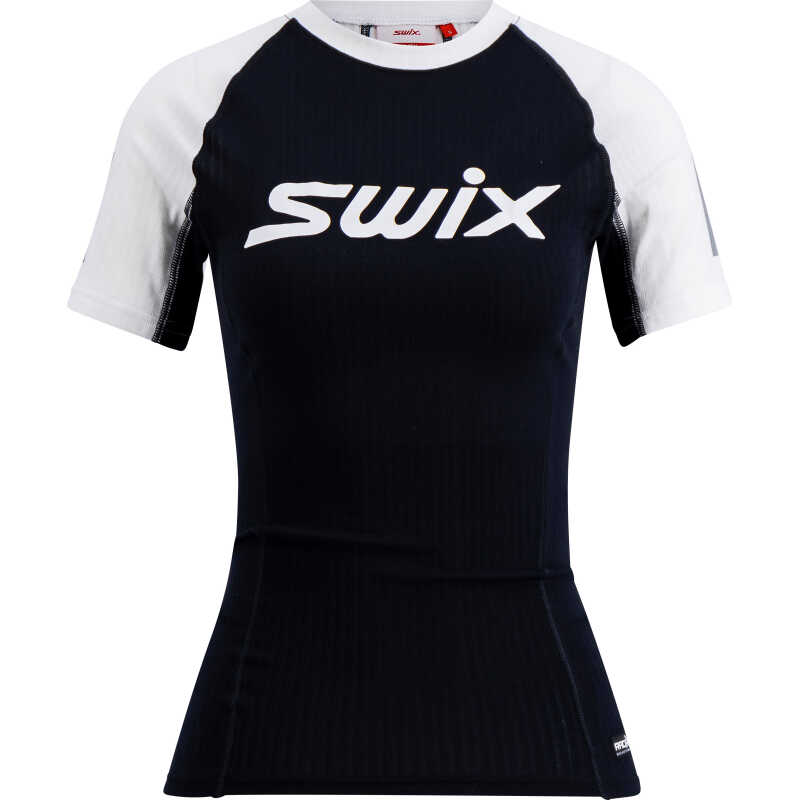 Swix Women's Roadline RaceX Short Sleeve Black/Bright White Swix Women's Roadline RaceX Short Sleeve Black/Bright White