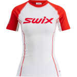 Swix Women's Roadline RaceX Short Sleeve Bright White/Fiery Red