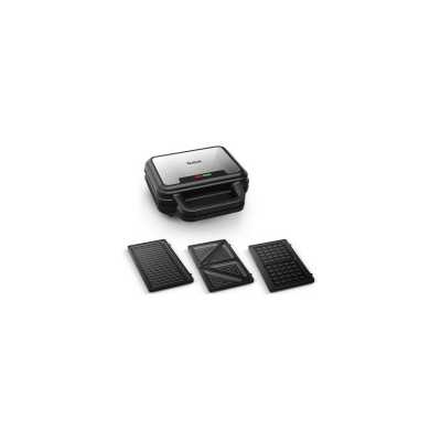 Tefal Ultra Compact SW383D10 - Sandwich maker / waffle maker / panini maker - 700 W - rostfritt stål