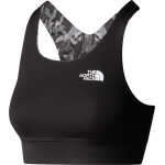 The North Face Women's Flex Printed Bra Asphalt Grey Abstract Lightning Print