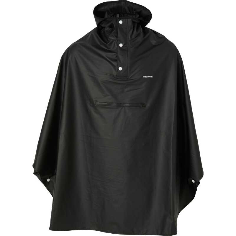 Tretorn PU Light Rainponcho Jet Black Tretorn PU Light Rainponcho Jet Black