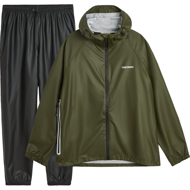 Tretorn Packable Rainbreaker Set Forest Green