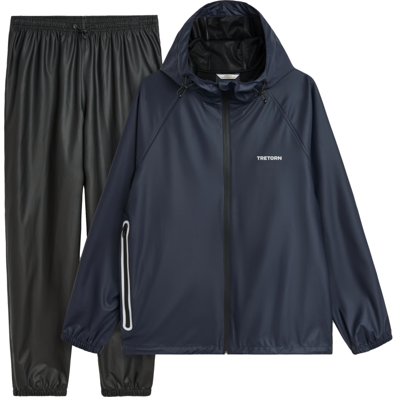 Tretorn Packable Rainbreaker Set Navy Blaze Tretorn Packable Rainbreaker Set Navy Blaze